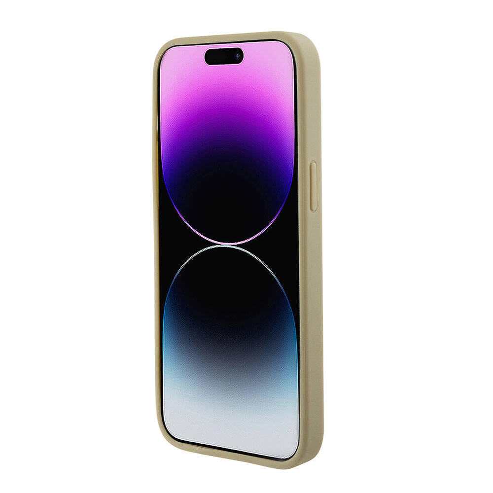 Guess iPhone 15 Pro Max Orjinal Lisanslı Magsafe Şarj Özellikli Yazı Logolu Saffiano Telefon Kılıfı - 20