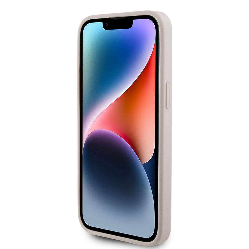 Guess iPhone 15 Pro Max Orjinal Lisanslı Magsafe Şarj Özellikli Yazı Logolu Saffiano Telefon Kılıfı - 25