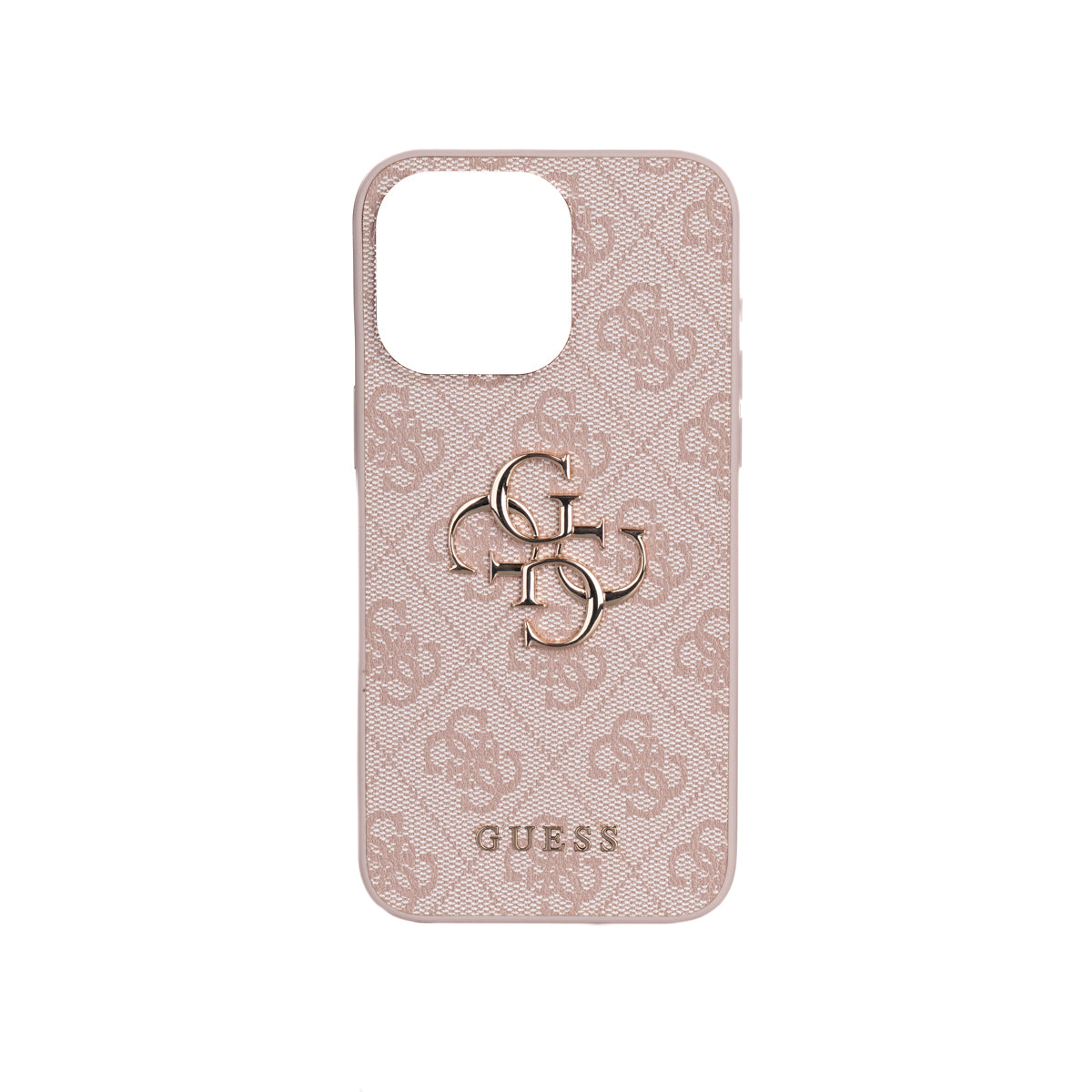 Guess iPhone 15 Pro Max Orjinal Lisanslı PU Deri 4G Büyük Metal Logolu Çapraz Vücut Askılı Telefon Kılıfı