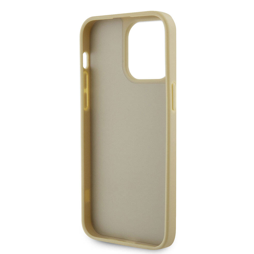Guess iPhone 15 Pro Max Orjinal Lisanslı Taşlı Arka Yüzey Üçgen Logolu Telefon Kılıfı - 7