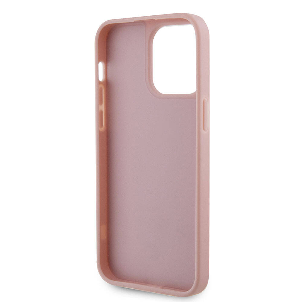 Guess iPhone 15 Pro Max Orjinal Lisanslı Taşlı Arka Yüzey Üçgen Logolu Telefon Kılıfı - 21