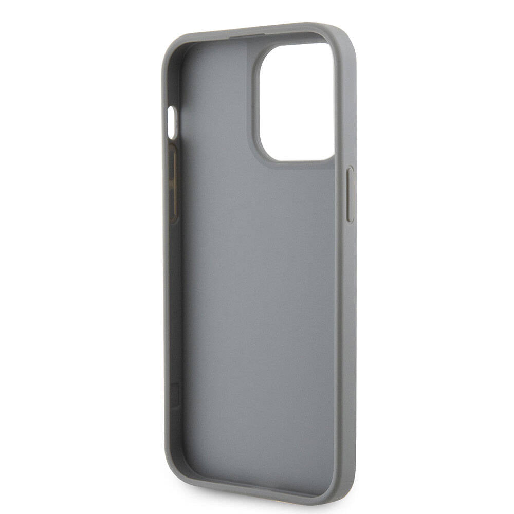 Guess iPhone 15 Pro Max Orjinal Lisanslı Taşlı Arka Yüzey Üçgen Logolu Telefon Kılıfı - 28