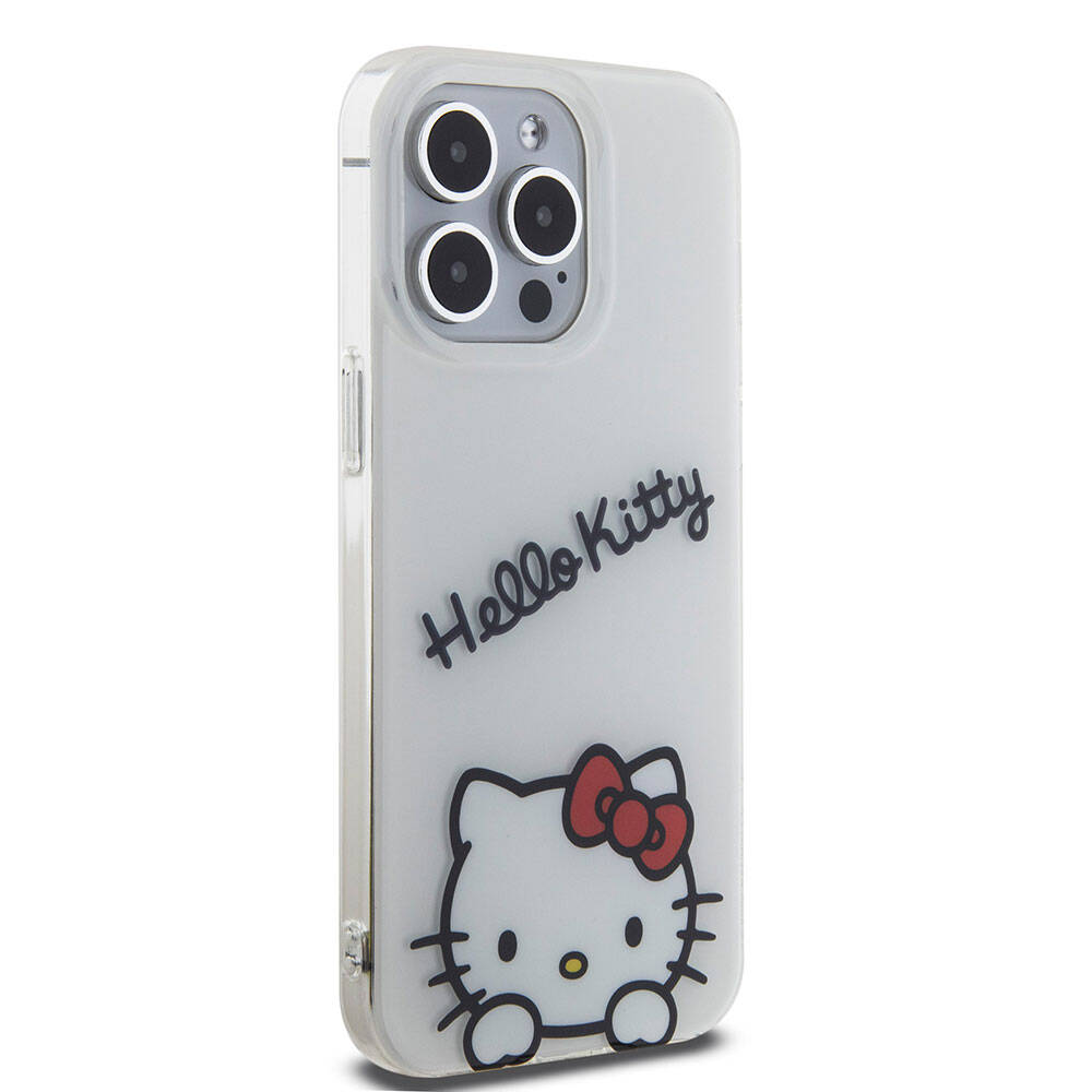 Hello Kitty iPhone 15 Pro Max Orjinal Lisanslı Askılı Yazı ve İkonik Logolu Daydreaming Kılıf