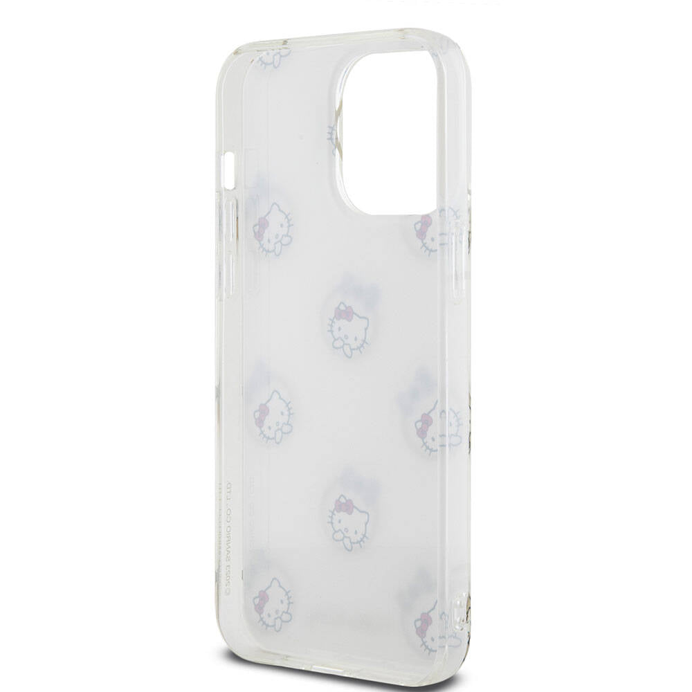 Hello Kitty iPhone 15 Pro Max Orjinal Lisanslı Elektroplating Kaplama Kabarcık Baskılı Kılıf