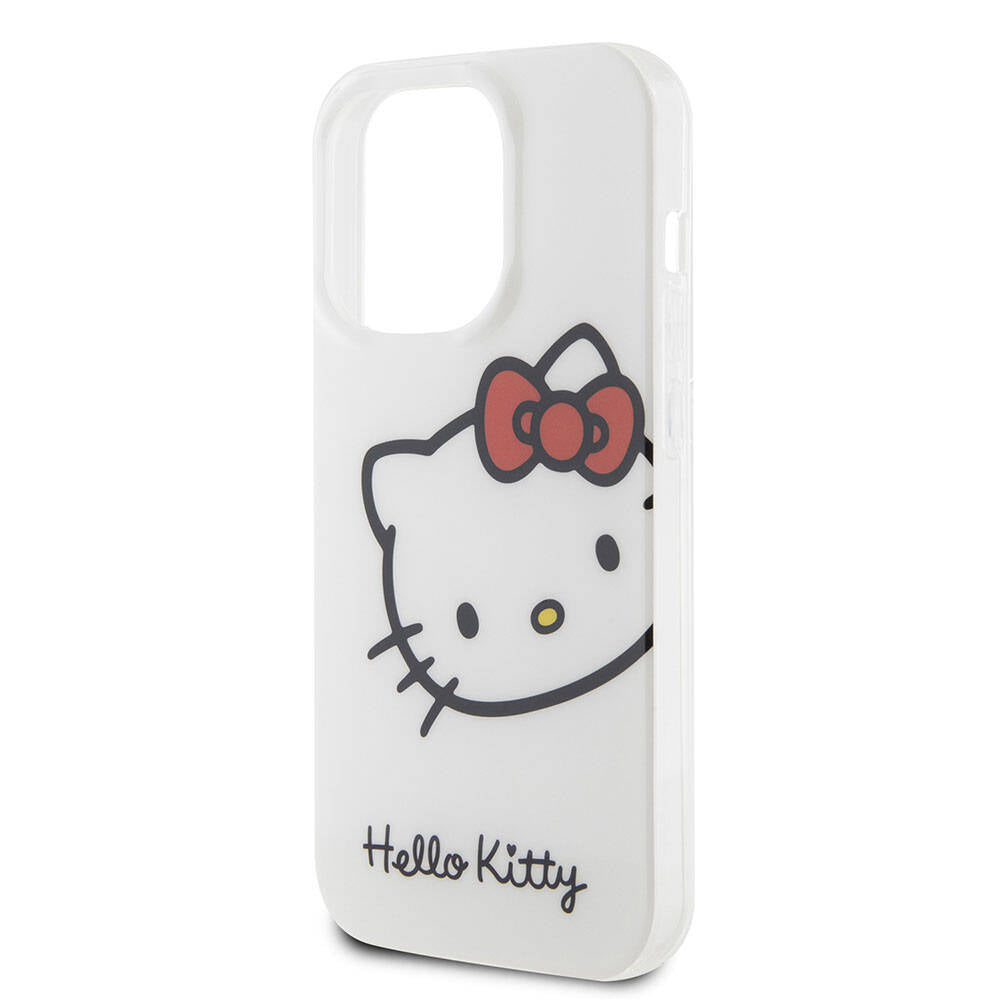 Hello Kitty iPhone 15 Pro Max Orjinal Lisanslı Yazı ve İkonik Logolu Kitty Head Kılıf