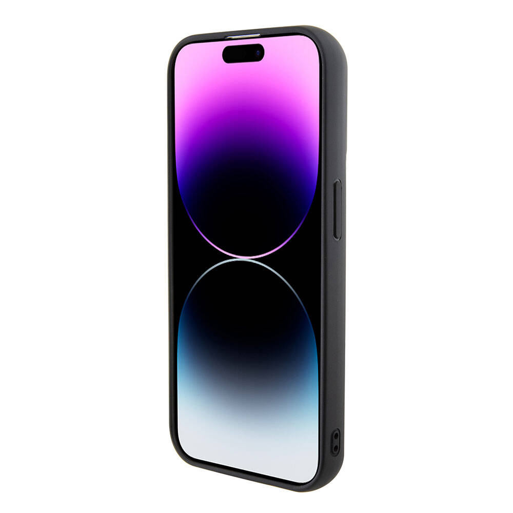 Karl Lagerfeld iPhone 15 Pro Max İkonik Fixed Glitter Metal Logo Orjinal Lisanslı Telefon Kılıfı - 2