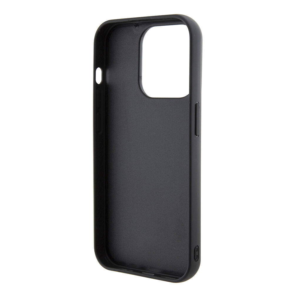 Karl Lagerfeld iPhone 15 Pro Max İkonik Fixed Glitter Metal Logo Orjinal Lisanslı Telefon Kılıfı - 6