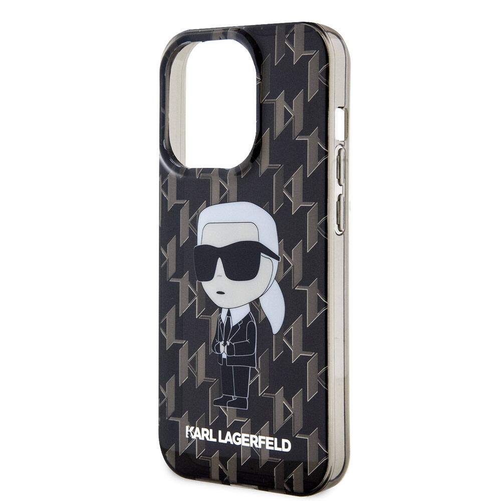 Karl Lagerfeld iPhone 15 Pro Max IML İkonik Monogram Orjinal Lisanslı Telefon Kılıfı - 5