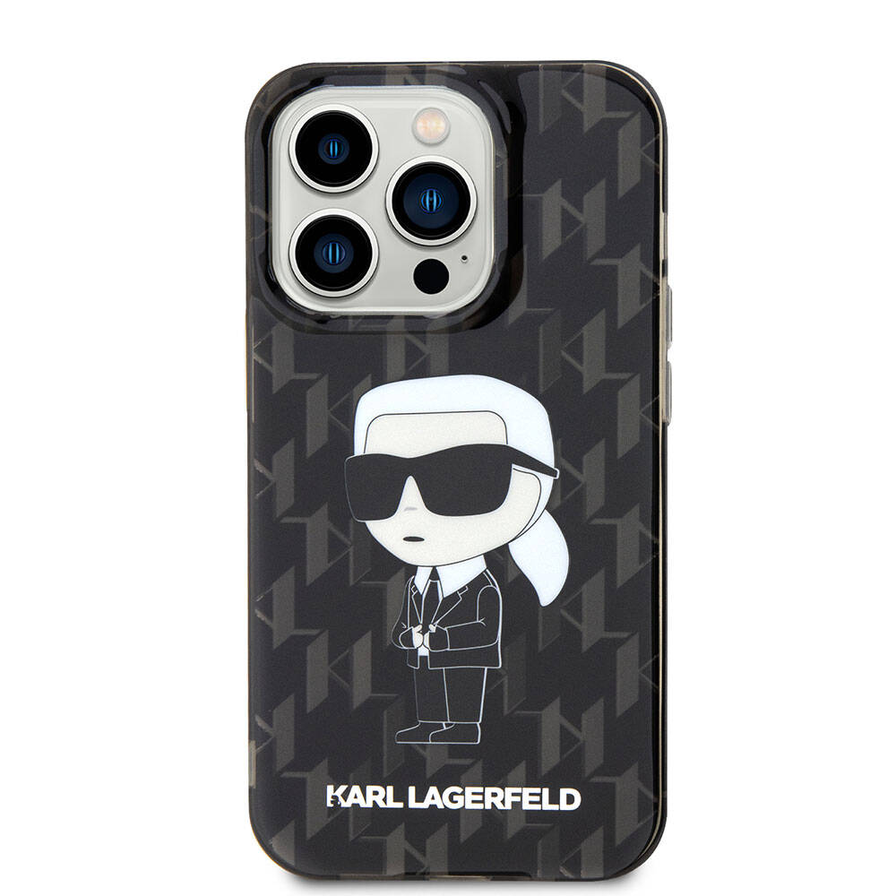 Karl Lagerfeld iPhone 15 Pro Max IML İkonik Monogram Orjinal Lisanslı Telefon Kılıfı - 6