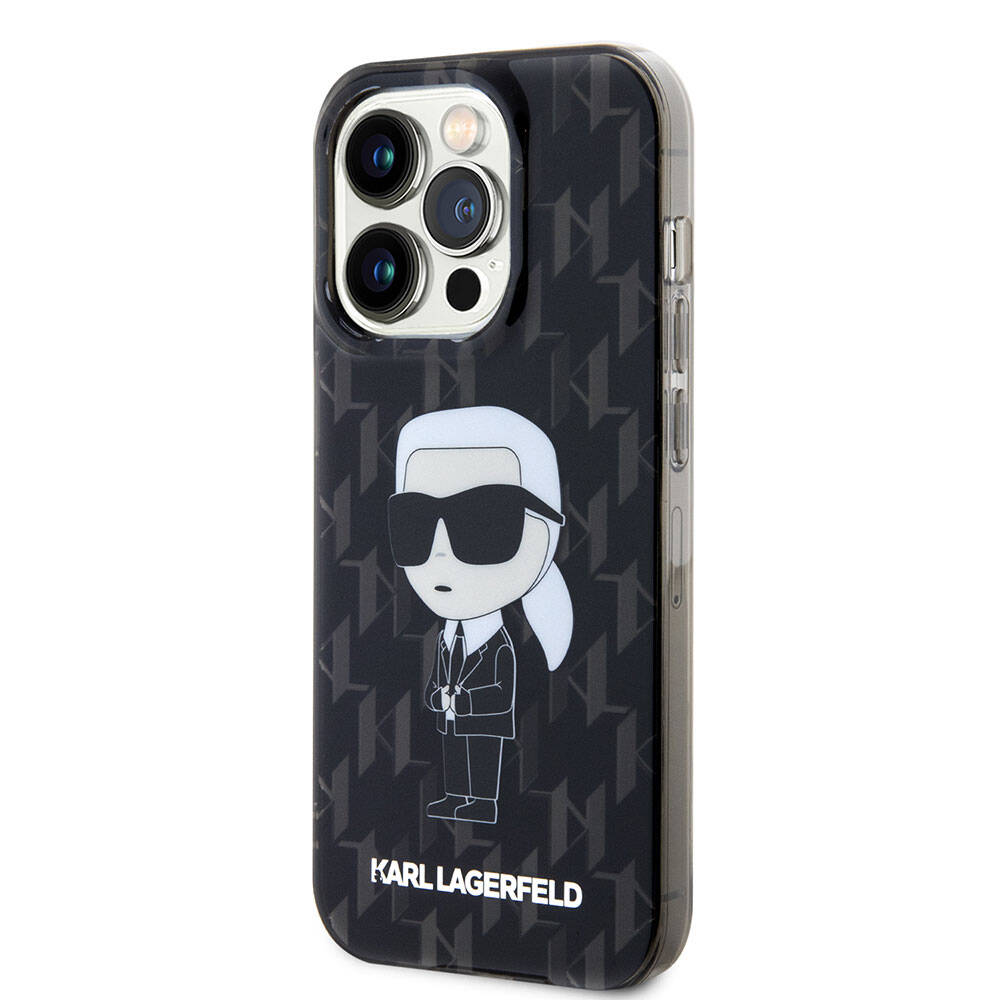 Karl Lagerfeld iPhone 15 Pro Max IML İkonik Monogram Orjinal Lisanslı Telefon Kılıfı - 4