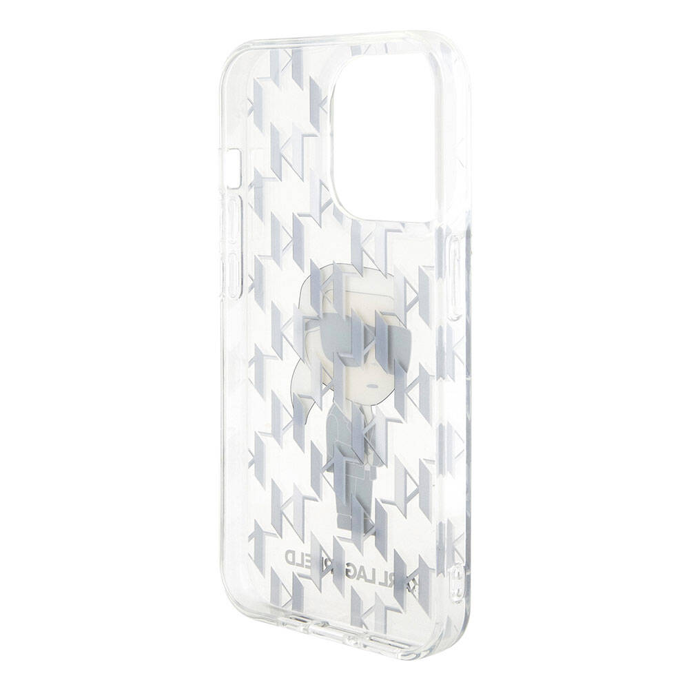 Karl Lagerfeld iPhone 15 Pro Max IML İkonik Monogram Orjinal Lisanslı Telefon Kılıfı - 13