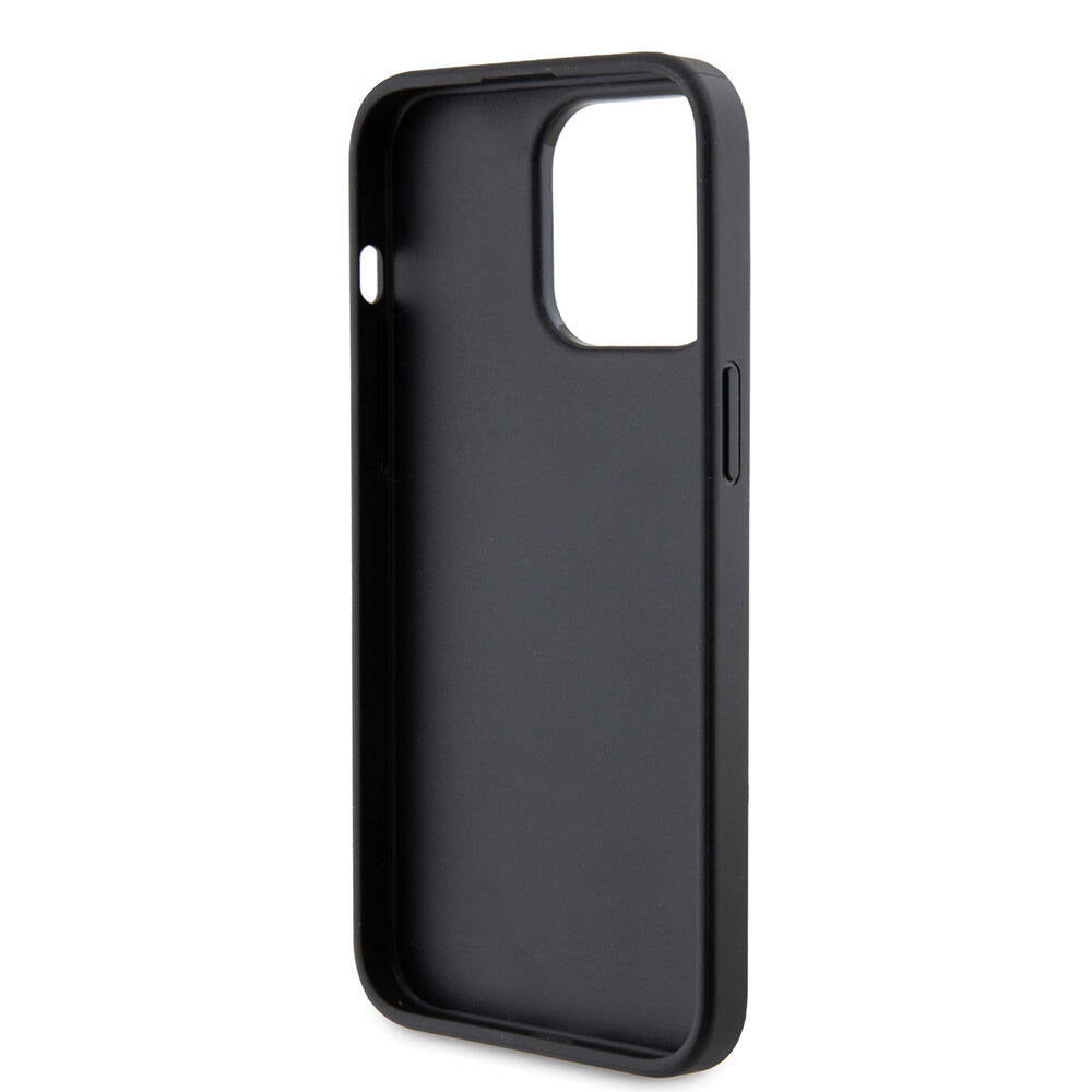 Karl Lagerfeld iPhone 15 Pro Max Kartlıklı Metal Logo Orjinal Lisanslı Telefon Kılıfı - 6