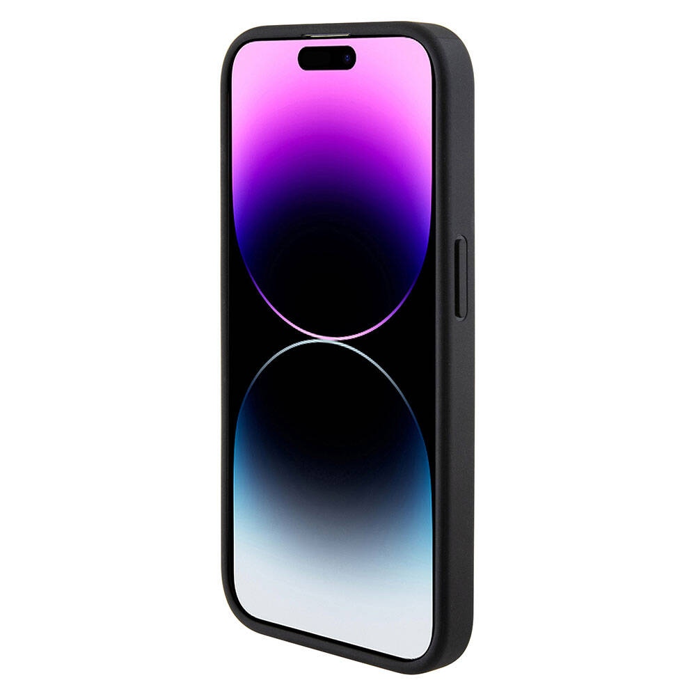 Karl Lagerfeld iPhone 15 Pro Max Kartlıklı Saffiano 3D RSG Logo Orjinal Lisanslı Telefon Kılıfı - 2