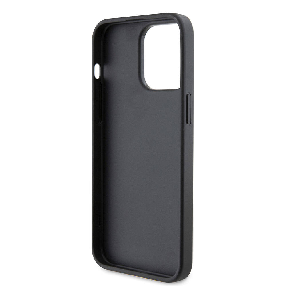 Karl Lagerfeld iPhone 15 Pro Max Kartlıklı Saffiano K&L Patch Orjinal Lisanslı Telefon Kılıfı - 6