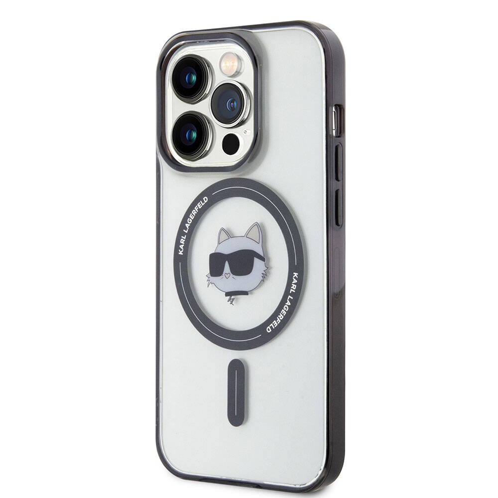 Karl Lagerfeld iPhone 15 Pro Max Magsafe Şarj Özellikli IML Choupette Orjinal Lisanslı Telefon Kılıfı - 3