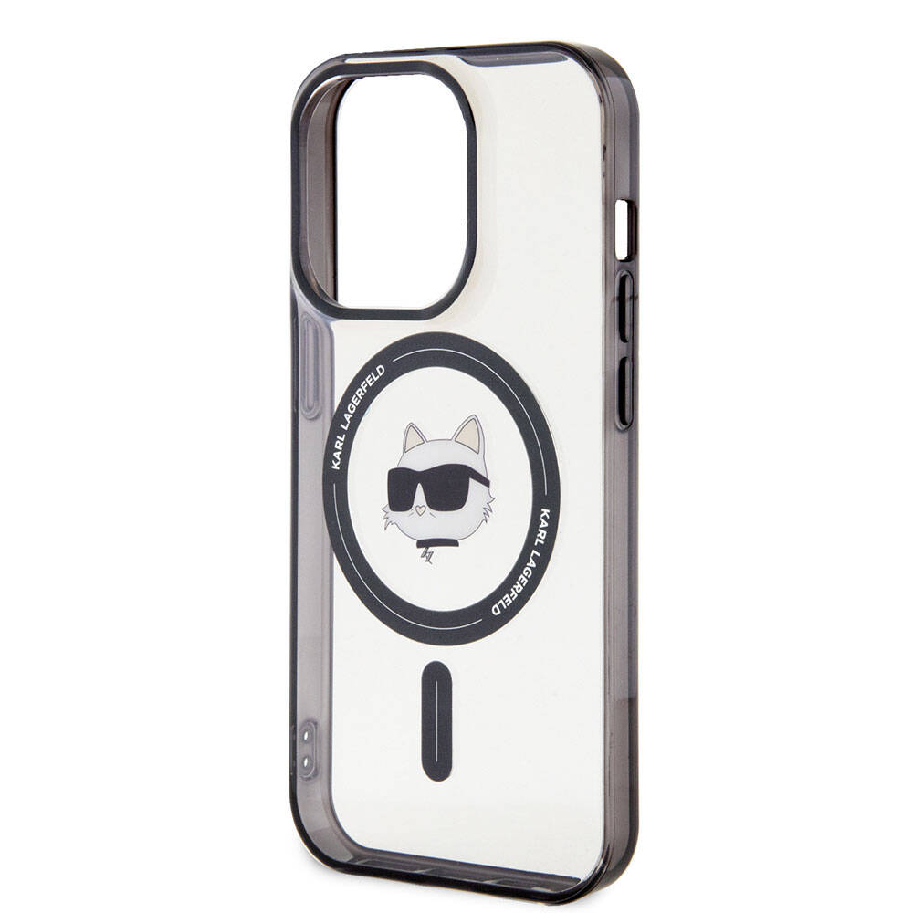 Karl Lagerfeld iPhone 15 Pro Max Magsafe Şarj Özellikli IML Choupette Orjinal Lisanslı Telefon Kılıfı - 5