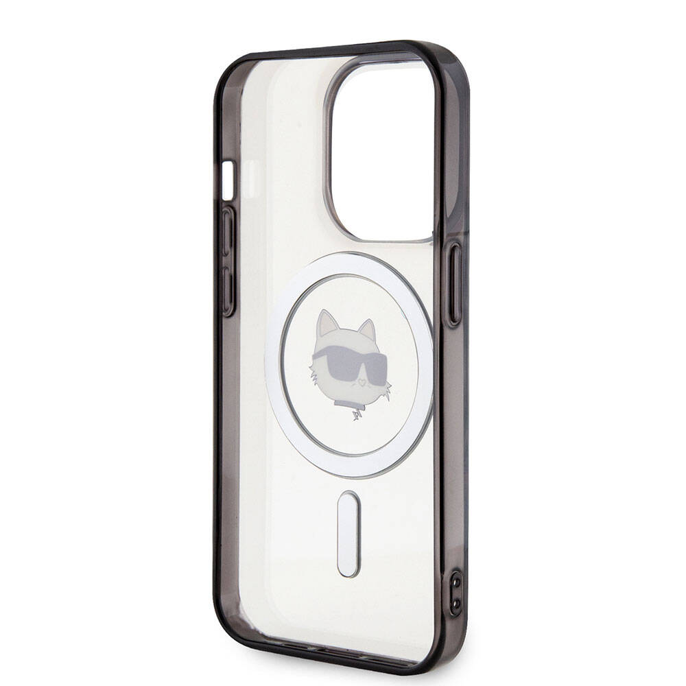 Karl Lagerfeld iPhone 15 Pro Max Magsafe Şarj Özellikli IML Choupette Orjinal Lisanslı Telefon Kılıfı - 6