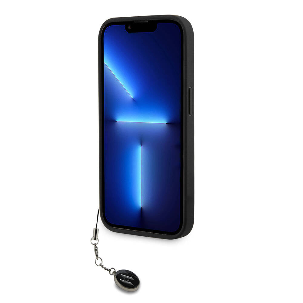 Karl Lagerfeld iPhone 15 Pro Max Orjinal Lisanslı Anahtarlıklı Taşlı KL Yazılı Saffiano Rhinestones Telefon Kılıfı - 4