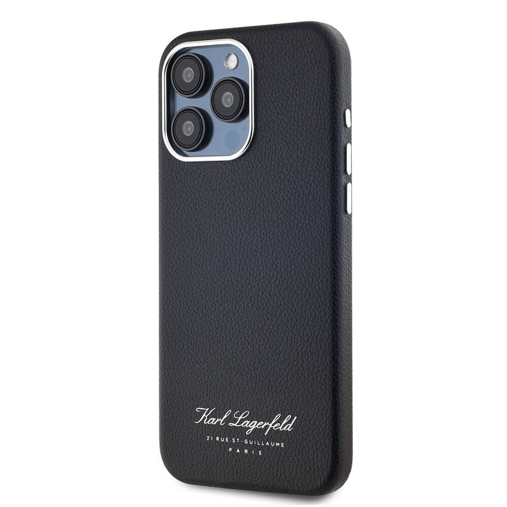 Karl Lagerfeld iPhone 15 Pro Max Orjinal Lisanslı KL Yazılı Hotel Telefon Kılıfı - 4