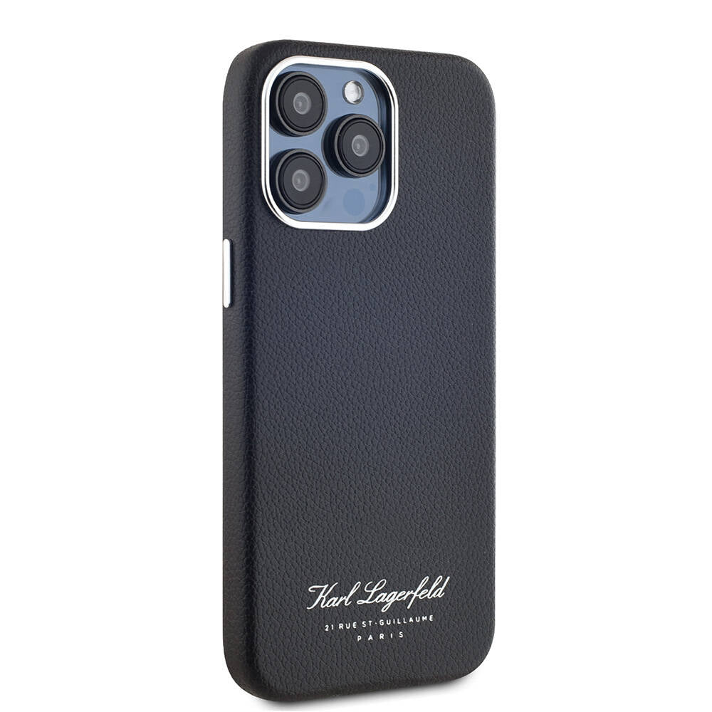 Karl Lagerfeld iPhone 15 Pro Max Orjinal Lisanslı KL Yazılı Hotel Telefon Kılıfı - 2
