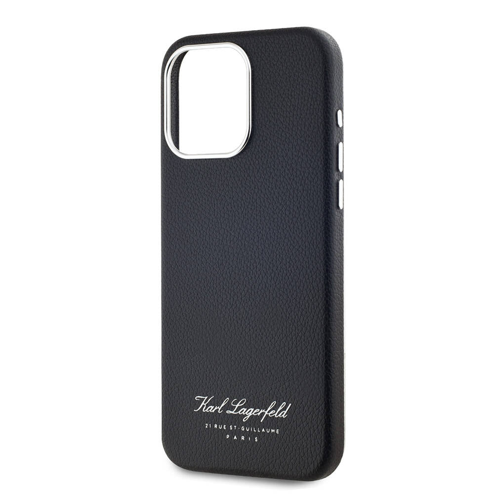 Karl Lagerfeld iPhone 15 Pro Max Orjinal Lisanslı KL Yazılı Hotel Telefon Kılıfı - 6
