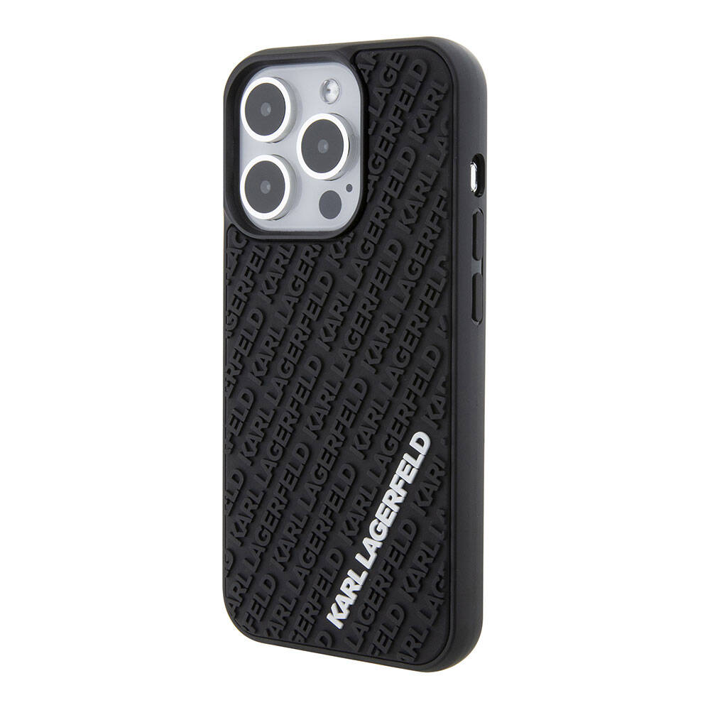 Karl Lagerfeld iPhone 15 Pro Max Silikon 3D Multi Logo Orjinal Lisanslı Telefon Kılıfı - 3