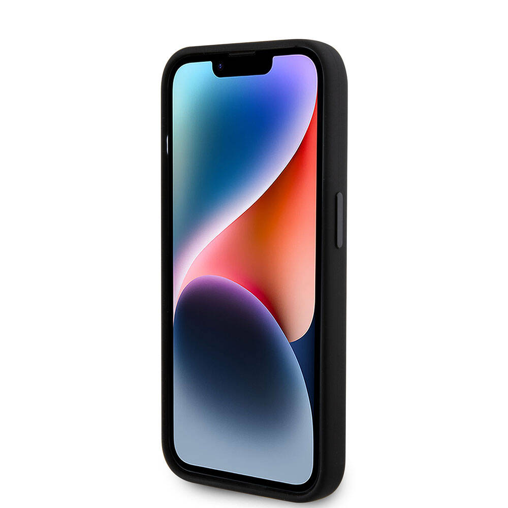 Karl Lagerfeld iPhone 15 Pro Max Silikon İkonik Metal Logo Orjinal Lisanslı Telefon Kılıfı - 4