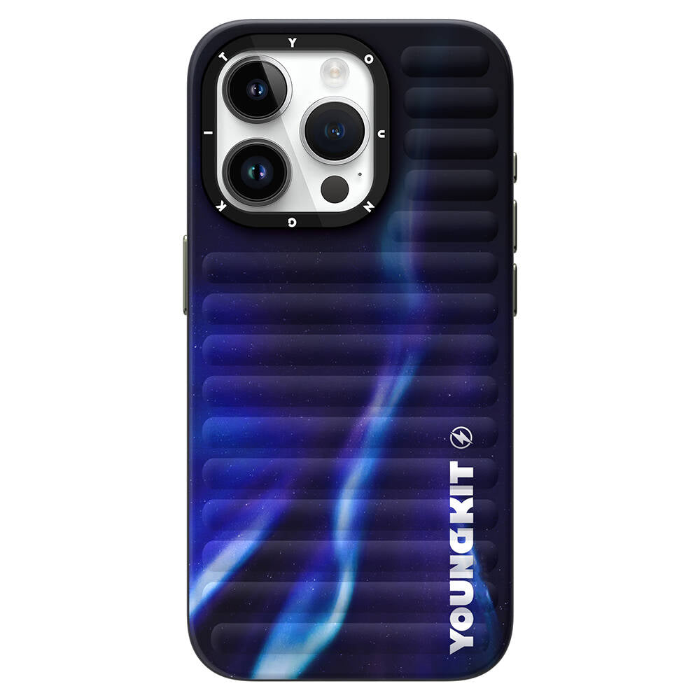 Youngkit Aurora Serisi iPhone 15 Pro Max Kuzey Işıkları Desenli Telefon Kılıfı - 2