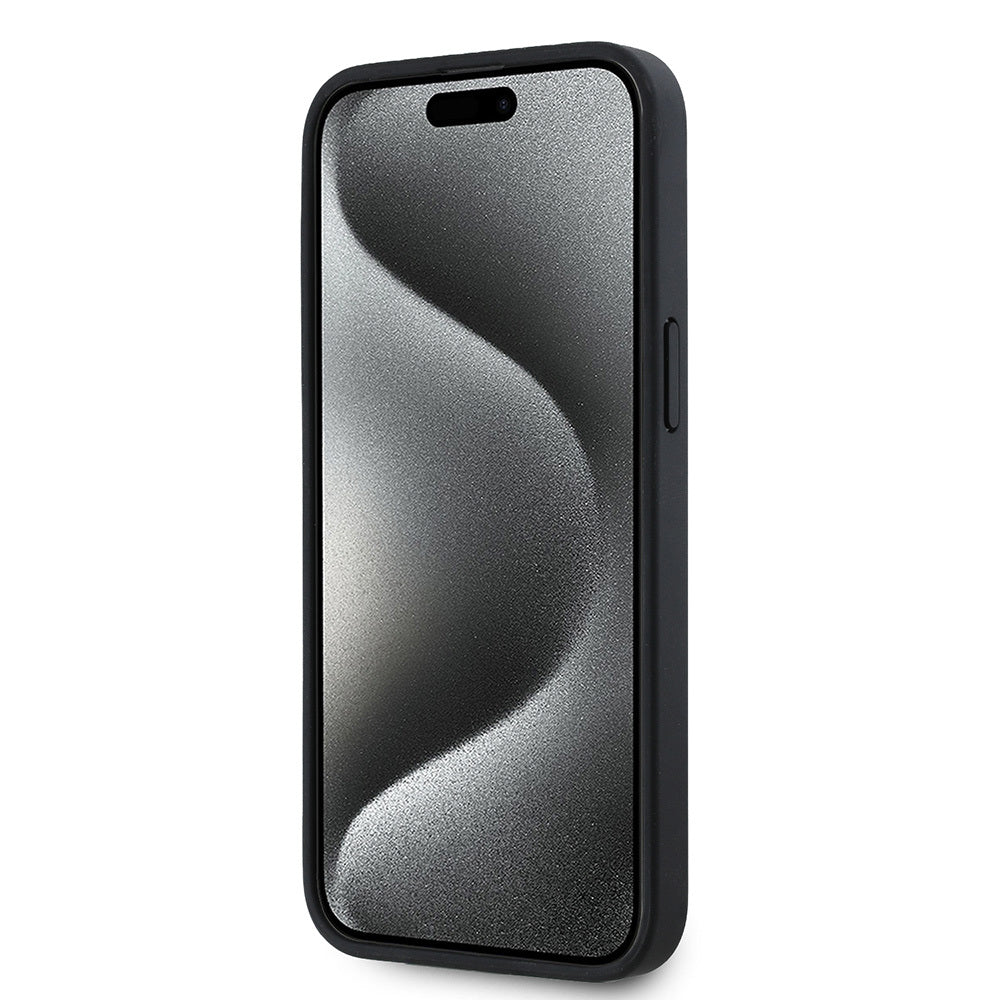 Lacoste iPhone 15 Pro Max Orjinal Lisanslı M-safe Şarj Özellikli Mono Vintage Logo Kılıf