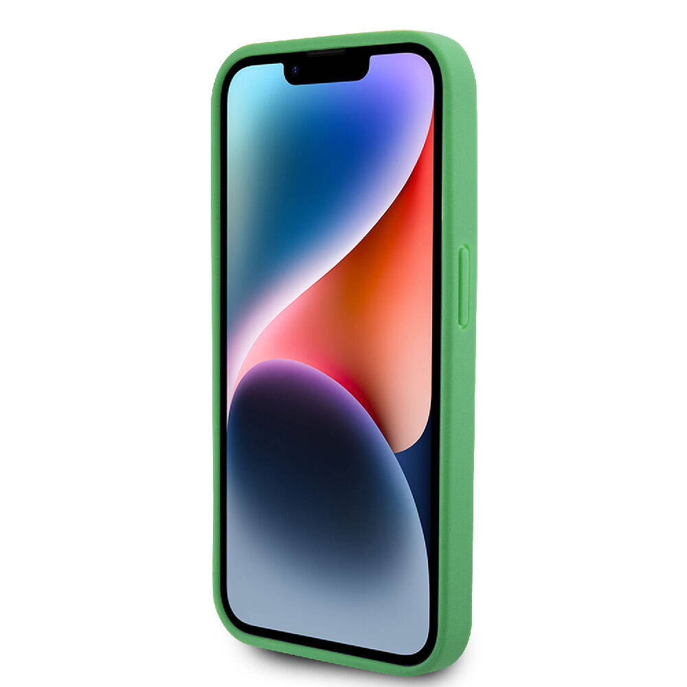 Lacoste iPhone 15 Pro Max Orjinal Lisanslı PU Pike Desenli Arka Yüzey İkonik Timsah Dokuma Logolu Telefon Kılıfı - 12
