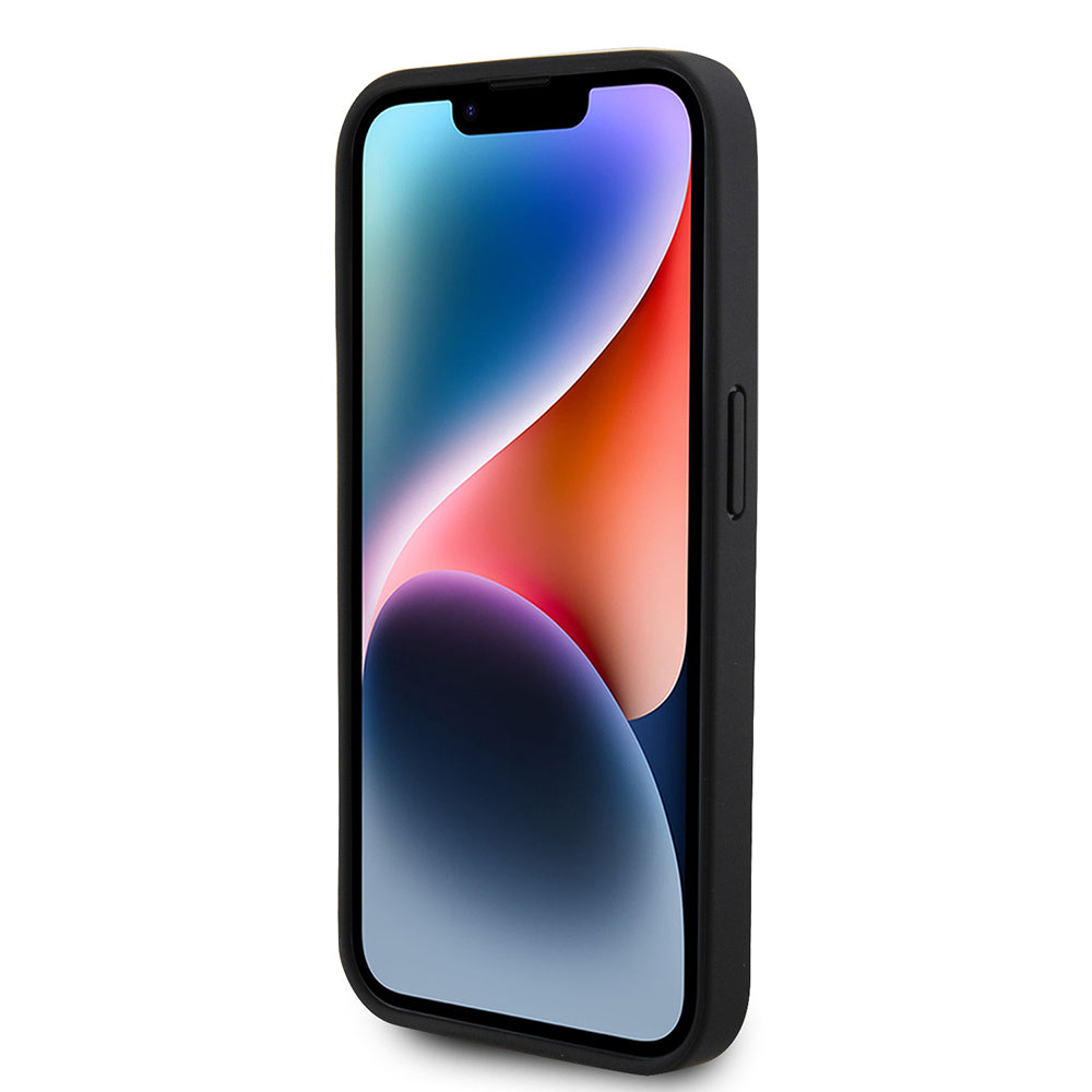 Lacoste iPhone 15 Pro Max Orjinal Lisanslı PU Pike Desenli Arka Yüzey İkonik Timsah Dokuma Logolu Kılıf + Type-C Kablo 1.5m