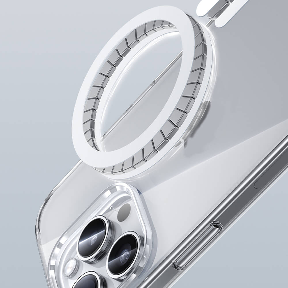 Benks LucentPro Serisi iPhone 15 Pro Max M-safe Şarj Özellikli Airbagli Şeffaf Kılıf