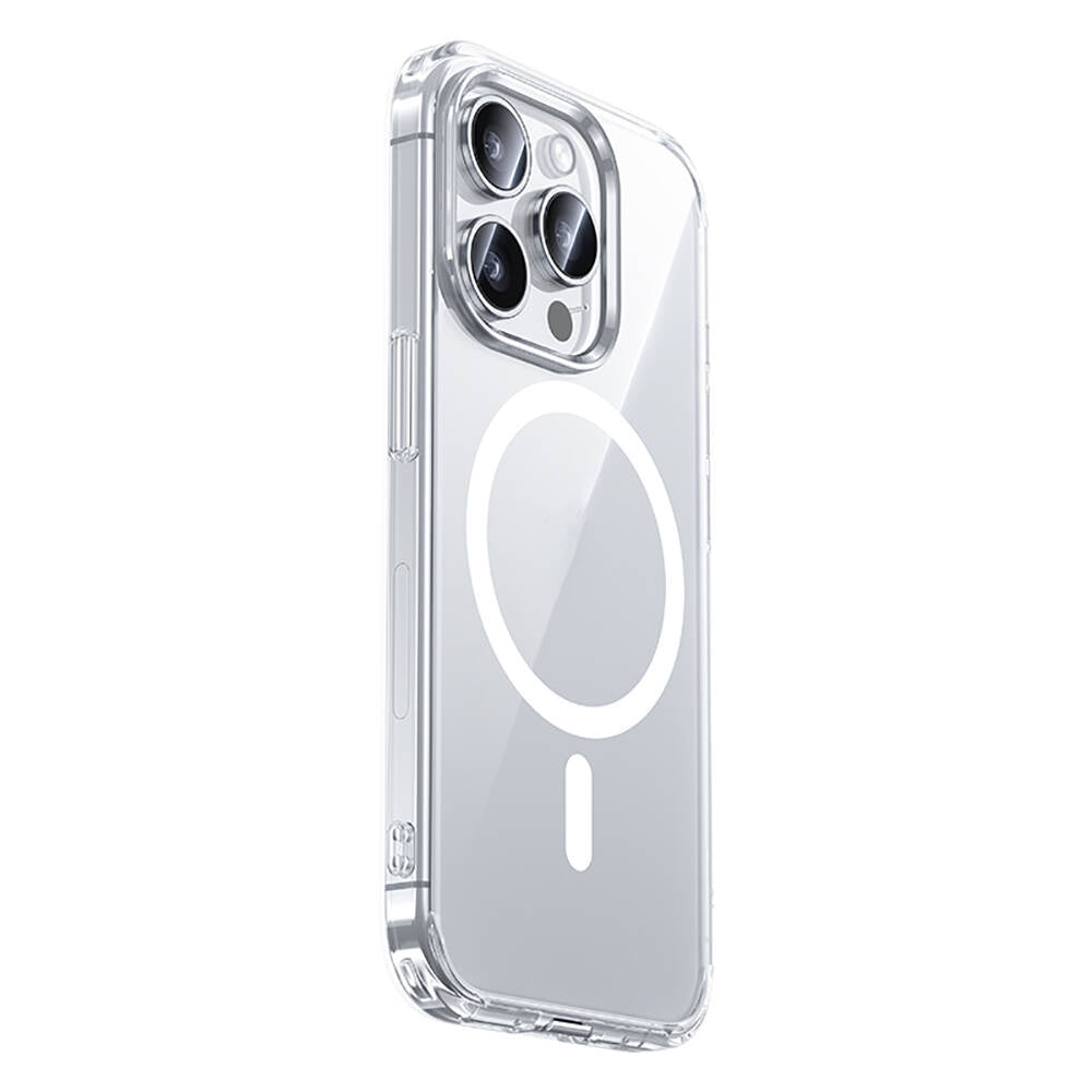 Benks LucentPro Serisi iPhone 15 Pro Max M-safe Şarj Özellikli Airbagli Şeffaf Kılıf
