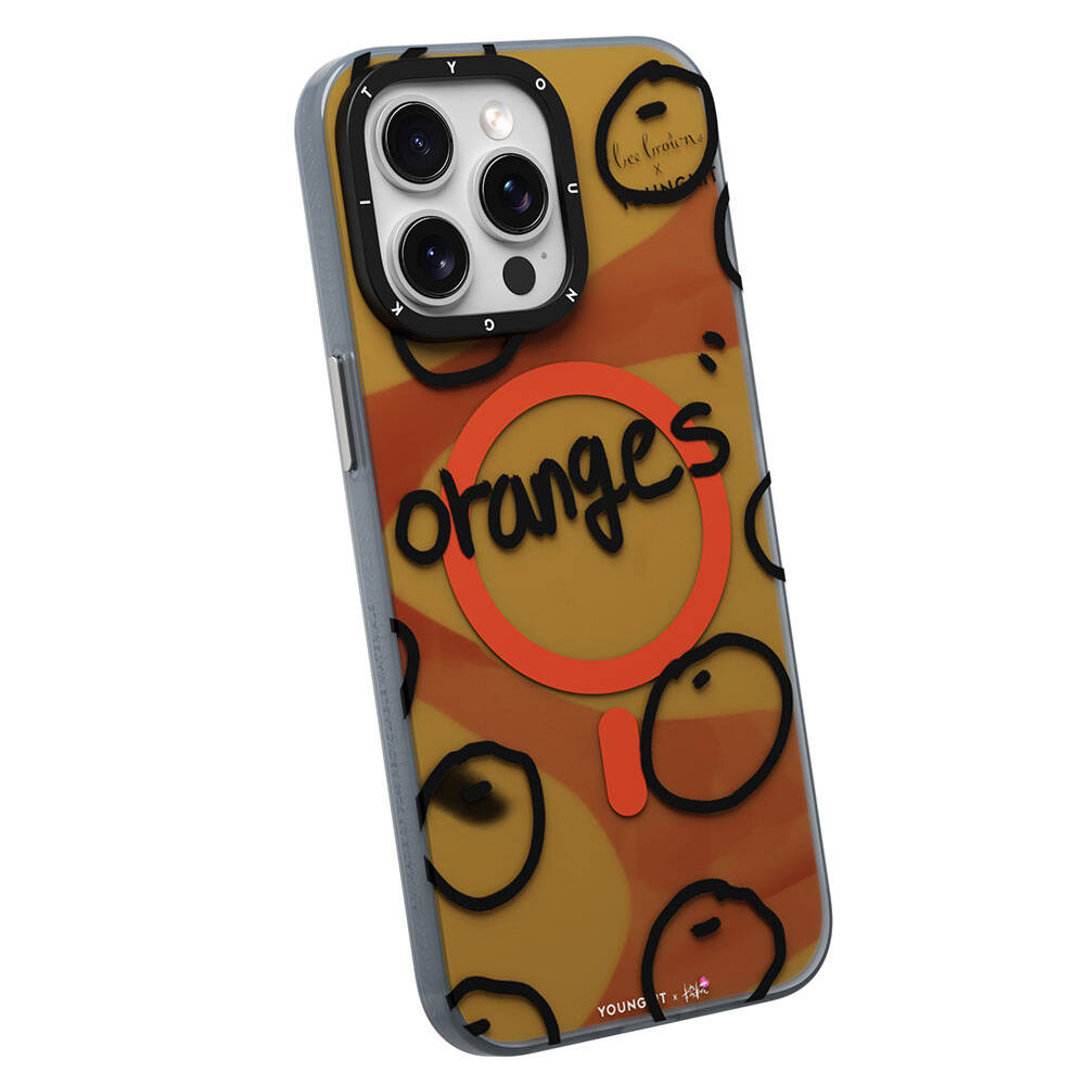 Youngkit Funny Serisi iPhone 15 Pro Max Magsafe Şarj Özellikli Bee Brown Tasarımlı Telefon Kılıfı - 4
