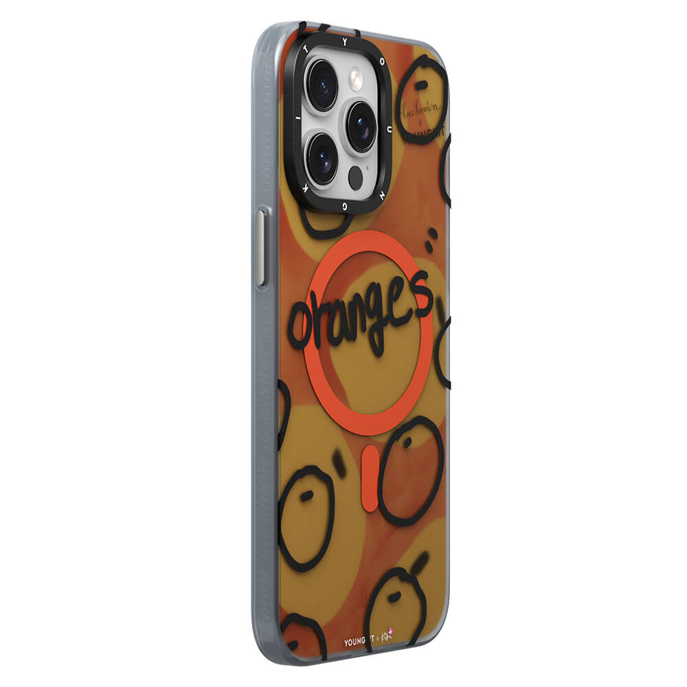 Youngkit Funny Serisi iPhone 15 Pro Max Magsafe Şarj Özellikli Bee Brown Tasarımlı Telefon Kılıfı - 3