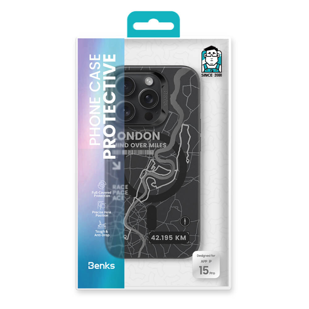 Benks City Serisi iPhone 15 Pro Max M-safe Şarj Özellikli Telefon Kılıfı