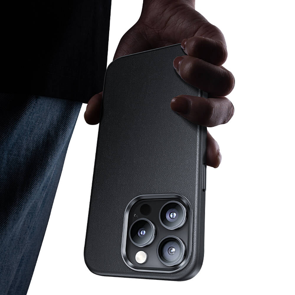 Benks Vintage iPhone 15 Pro Max M-safe Şarj Özellikli Leather Kılıf