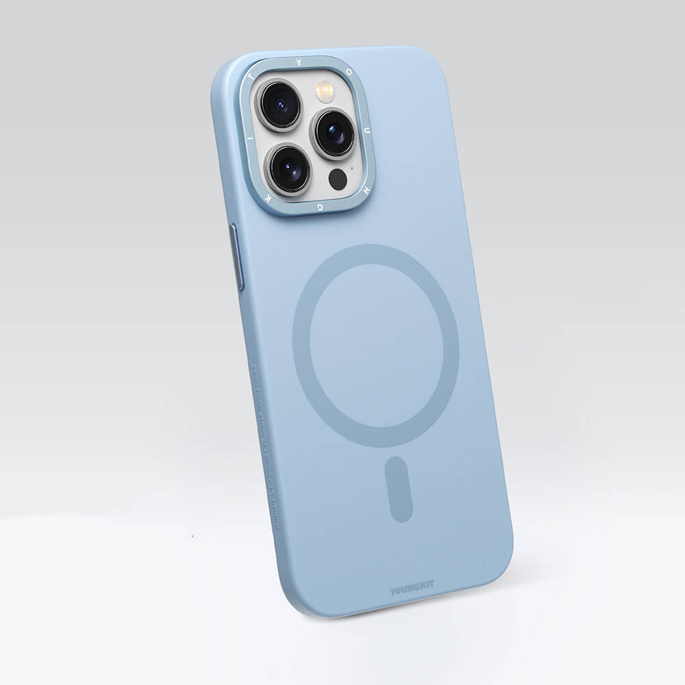 Youngkit Velvet Serisi iPhone 15 Pro Max Magsafe Şarj Özellikli Çizilmeye ve Aşınmaya Dayanıklı Telefon Kılıfı - 12