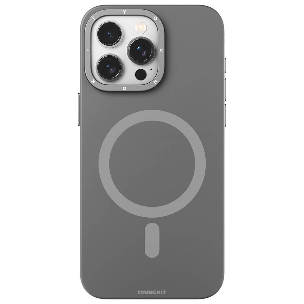 Youngkit Velvet Serisi iPhone 15 Pro Max Magsafe Şarj Özellikli Çizilmeye ve Aşınmaya Dayanıklı Telefon Kılıfı - 4