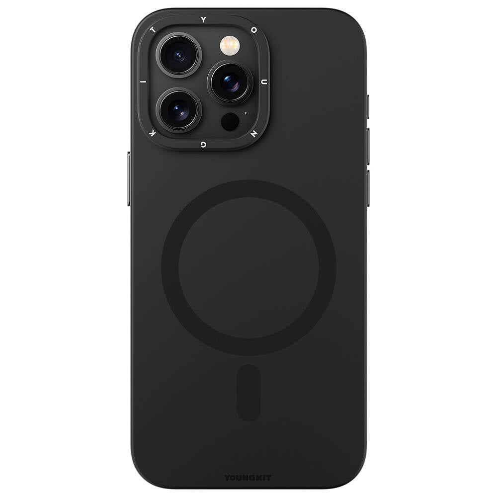 Youngkit Velvet Serisi iPhone 15 Pro Max Magsafe Şarj Özellikli Çizilmeye ve Aşınmaya Dayanıklı Telefon Kılıfı - 5