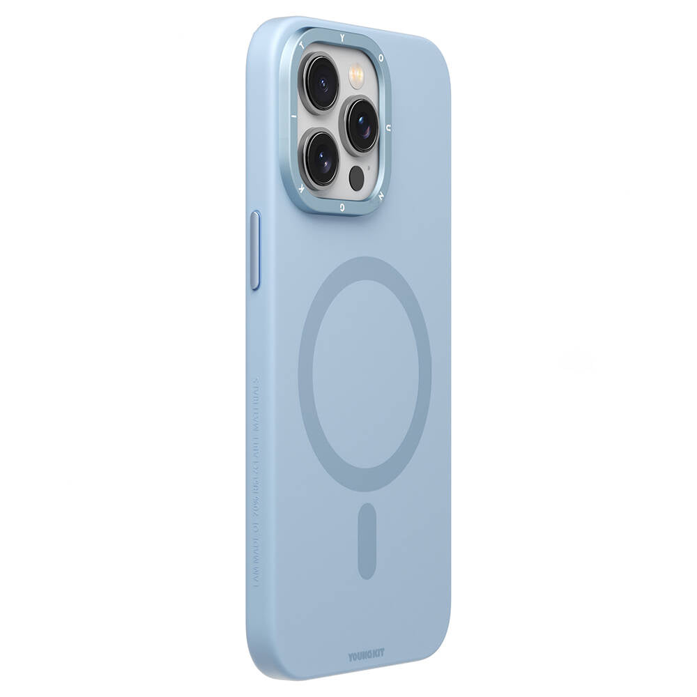 Youngkit Velvet Serisi iPhone 15 Pro Max Magsafe Şarj Özellikli Çizilmeye ve Aşınmaya Dayanıklı Telefon Kılıfı - 7