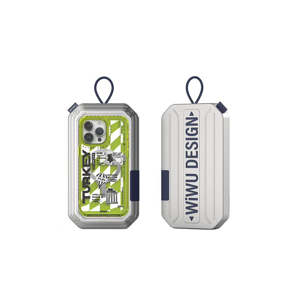 Wiwu Turkey A Serisi iPhone 15 Pro Max M-safe Şarj Özellikli Desenli Kılıf