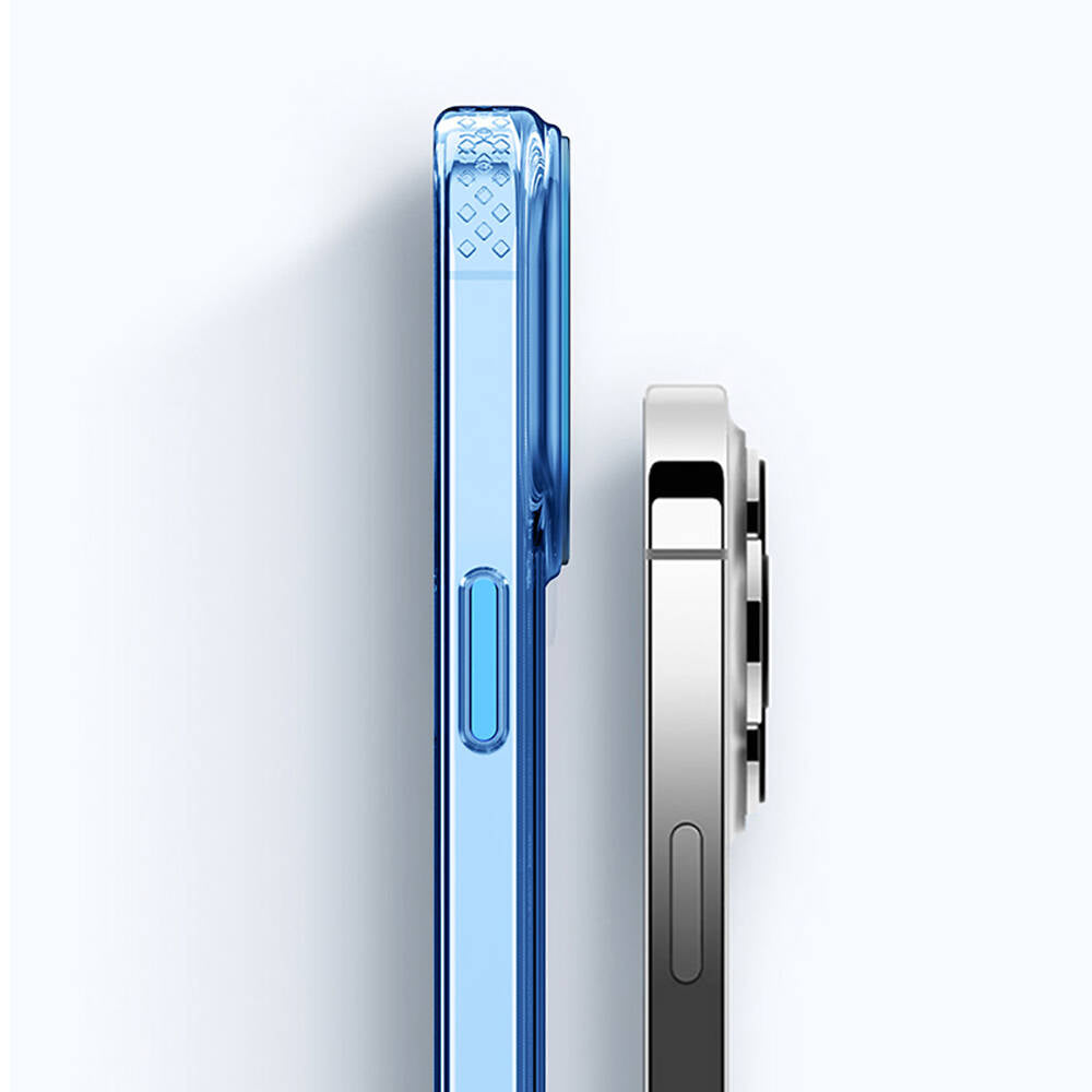 Recci Crystal Color Serisi iPhone 15 Pro Max M-safe Şarj Özellikli Saydam Arka Yüzey Kılıf