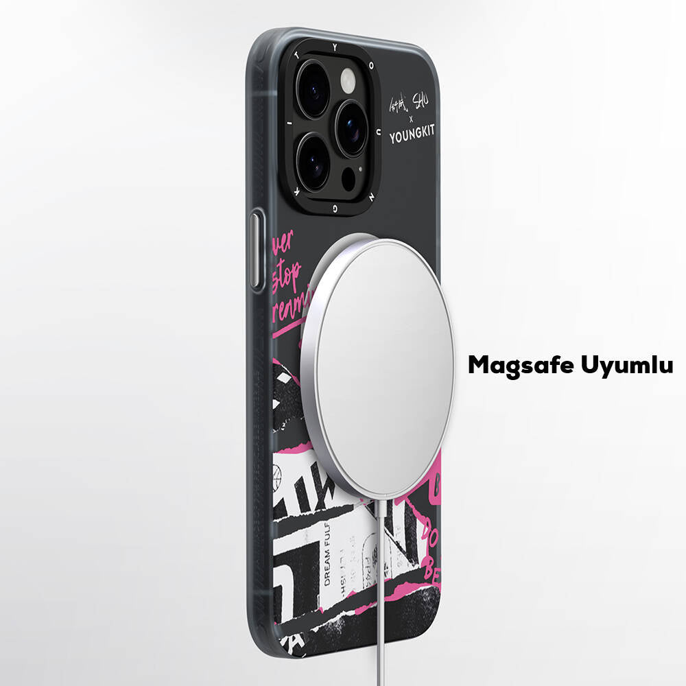Youngkit Dreamland Serisi iPhone 15 Pro Max Magsafe Şarj Özellikli Shu Tasarımlı Telefon Kılıfı - 10