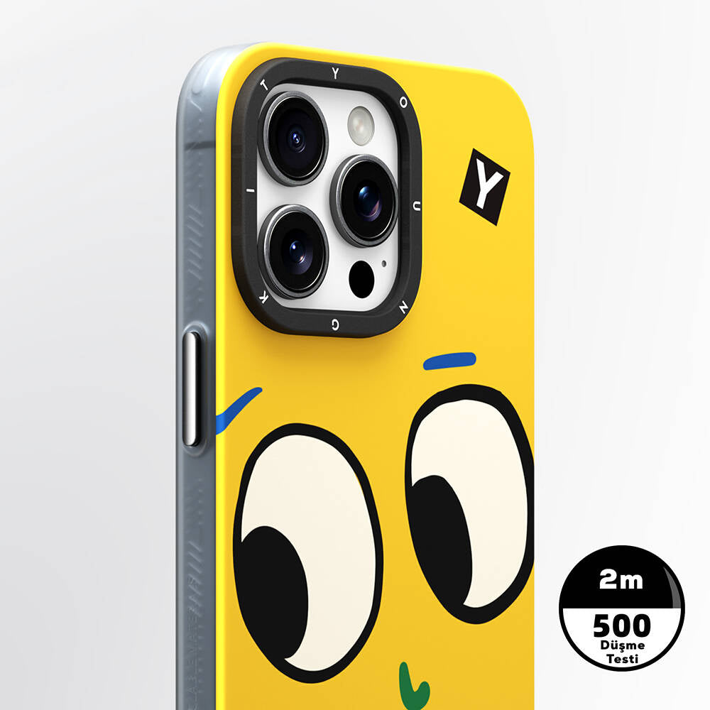 Youngkit Daily Happy Serisi iPhone 15 Pro Max Magsafe Sunshine Tasarımlı Telefon Kılıfı - 12