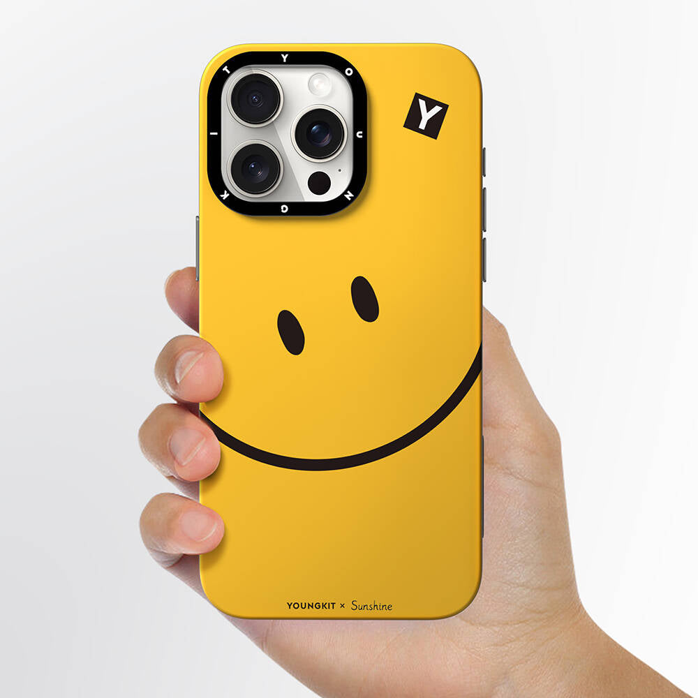 Youngkit Daily Happy Serisi iPhone 15 Pro Max Magsafe Sunshine Tasarımlı Telefon Kılıfı - 3