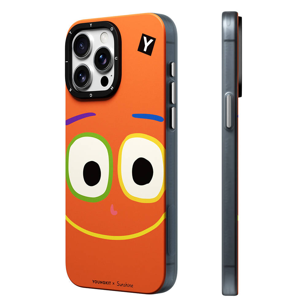 Youngkit Daily Happy Serisi iPhone 15 Pro Max Magsafe Sunshine Tasarımlı Telefon Kılıfı - 6