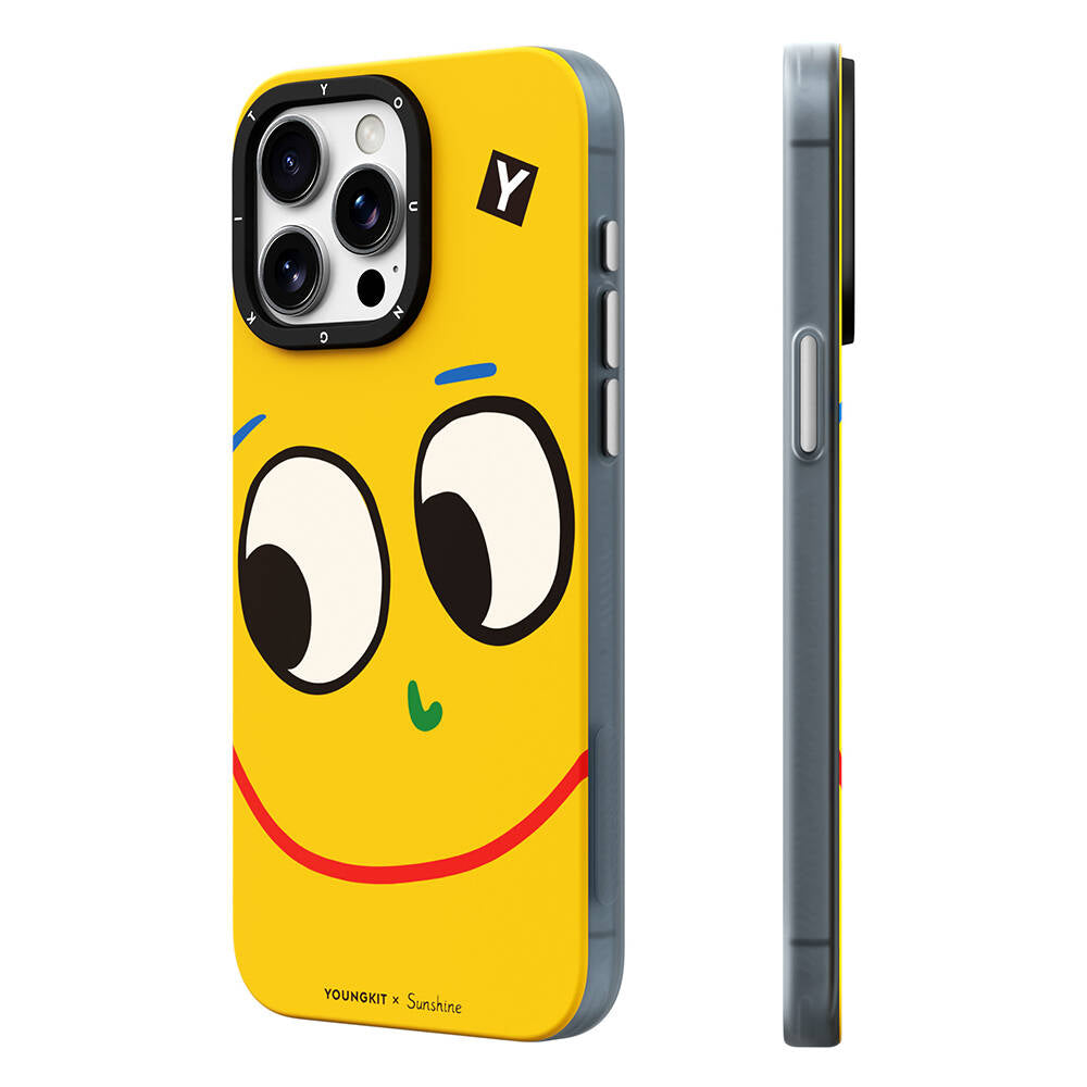 Youngkit Daily Happy Serisi iPhone 15 Pro Max Magsafe Sunshine Tasarımlı Telefon Kılıfı - 10
