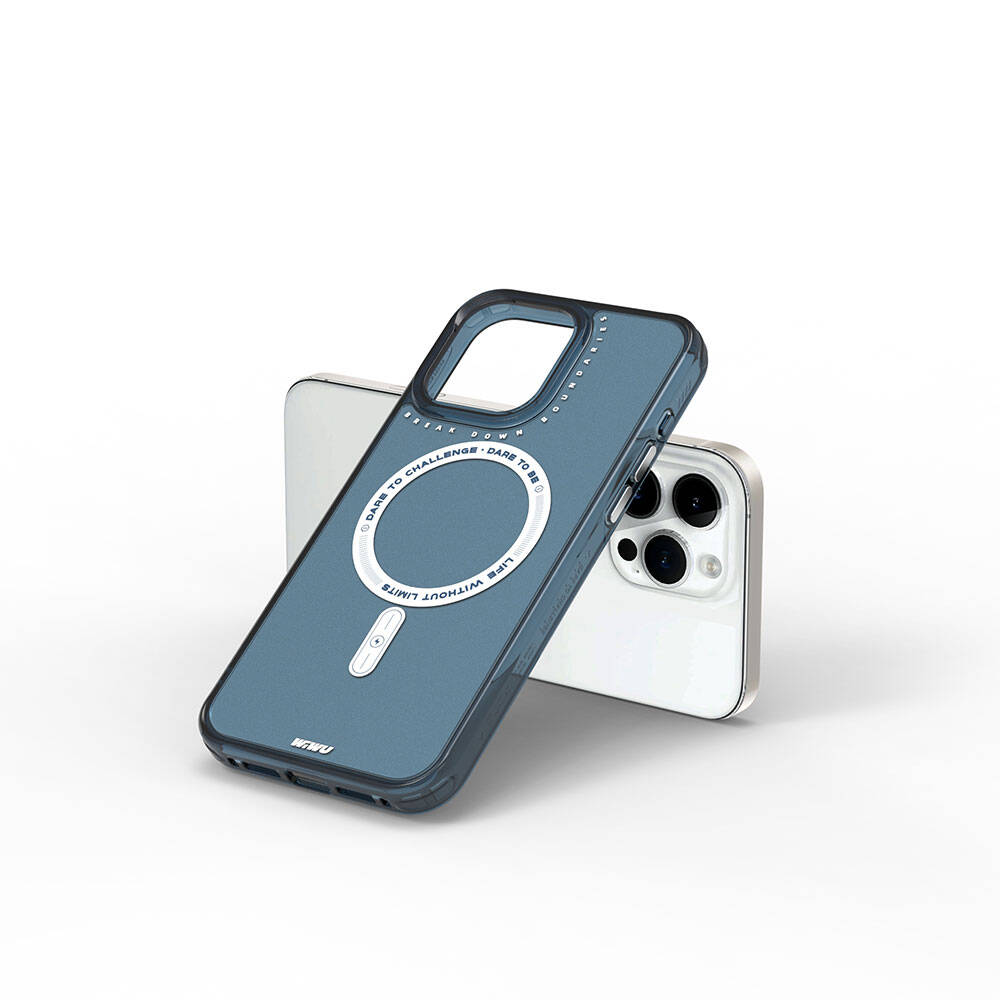 iPhone 15 Pro Max Kılıf M-safe Şarj Özellikli Wiwu Basic Color J Serisi Kılıf