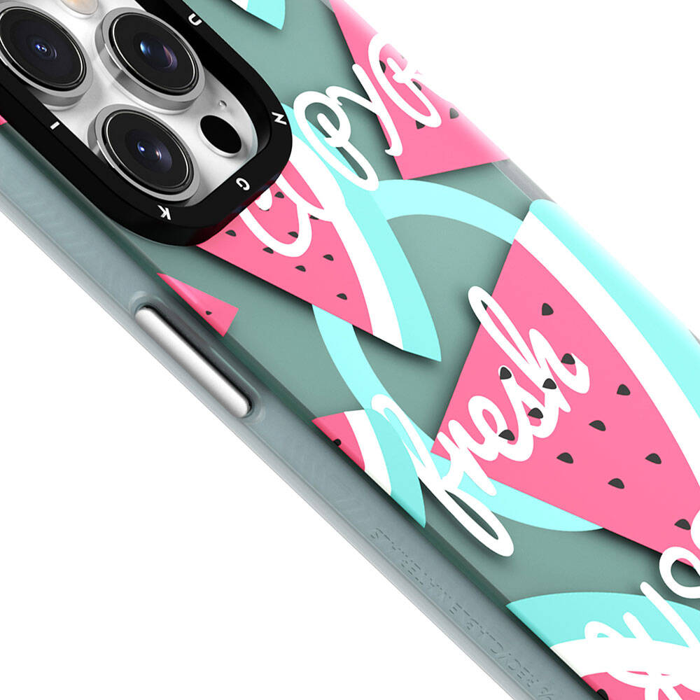 Youngkit Fruity Flavour Serisi iPhone 15 Pro Max Magsafe Şarj Özellikli Yaz Meyvesi Desenli Telefon Kılıfı - 11